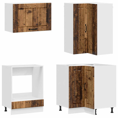 Kitchen Unit LUCCA 8 pcs Old Wood Engineered Wood