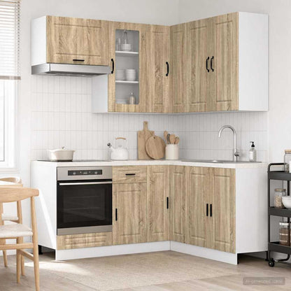 Kitchen Unit PORTO 8 pcs Sonoma Oak Engineered Wood
