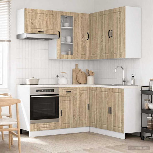 Kitchen Unit PORTO 8 pcs Sonoma Oak Engineered Wood
