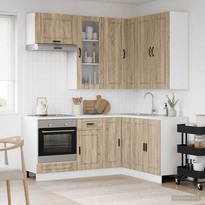 Kitchen Unit PORTO 8 pcs Sonoma Oak Engineered Wood