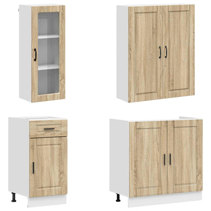 Kitchen Unit PORTO 8 pcs Sonoma Oak Engineered Wood