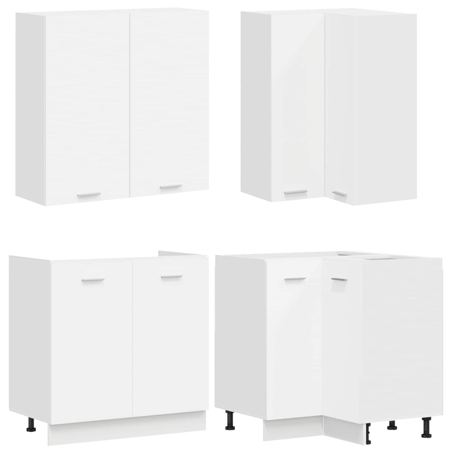 Kitchen Unit LYON 8 pcs White Engineered Wood