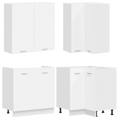 Kitchen Unit LYON 8 pcs White Engineered Wood