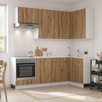 Kitchen Unit LYON 8 pcs Artisan Oak Engineered Wood