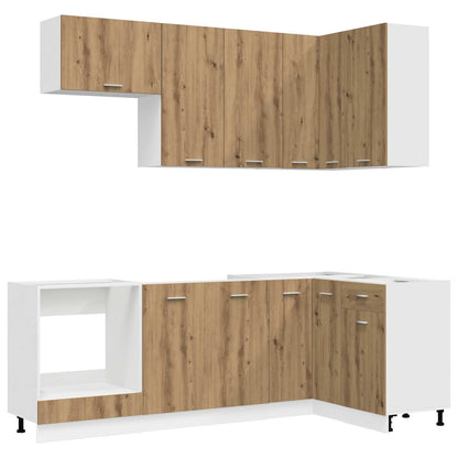 Kitchen Unit LYON 8 pcs Artisan Oak Engineered Wood