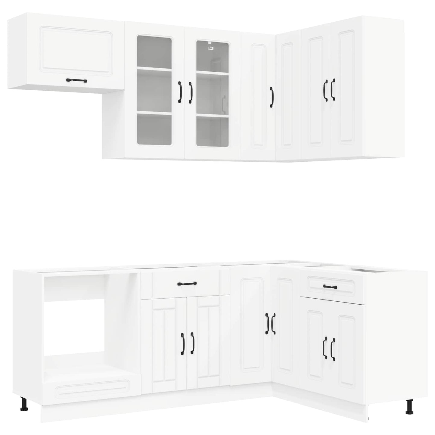 Kitchen Unit KALMAR 8 pcs White Engineered Wood