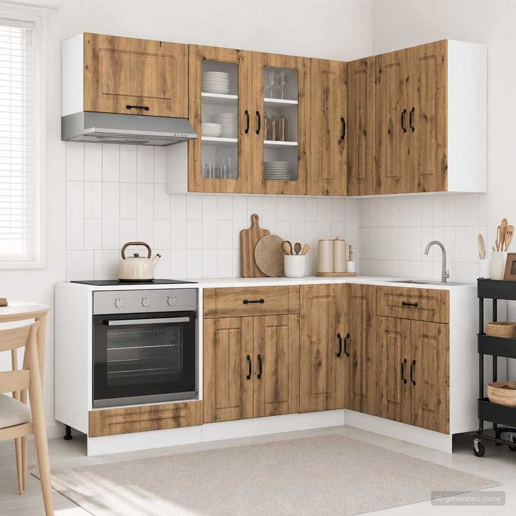 Kitchen Unit KALMAR 8 pcs Artisan Oak Engineered Wood