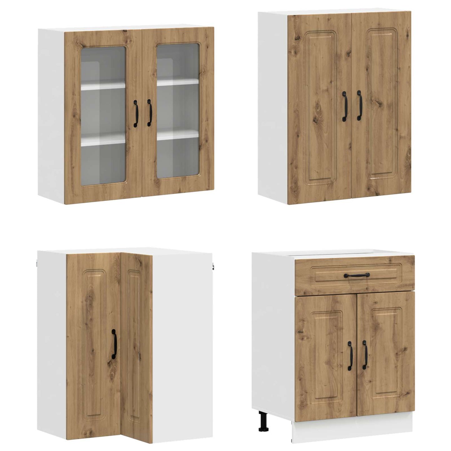 Kitchen Unit KALMAR 8 pcs Artisan Oak Engineered Wood