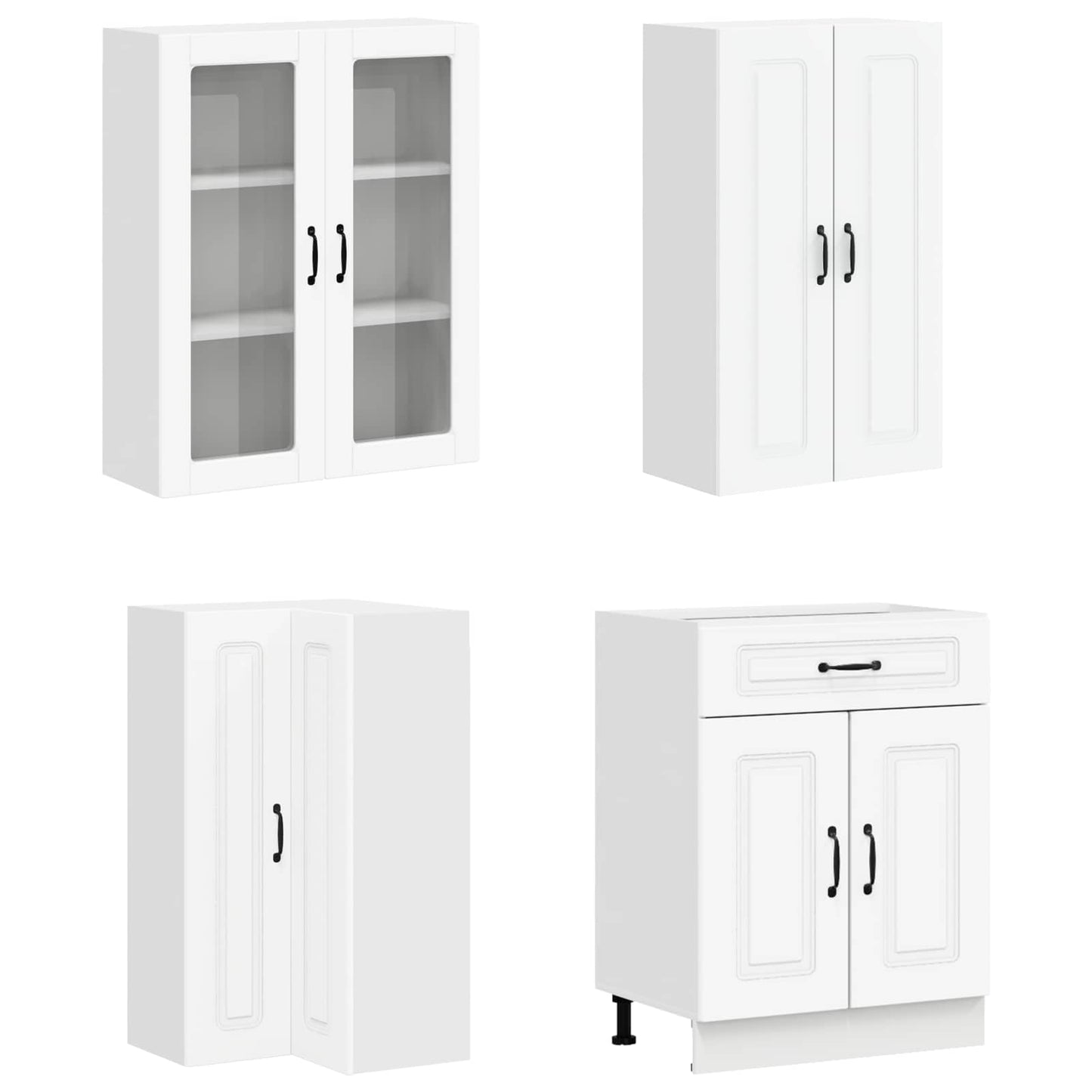 Kitchen Unit KALMAR 8 pcs White Engineered Wood
