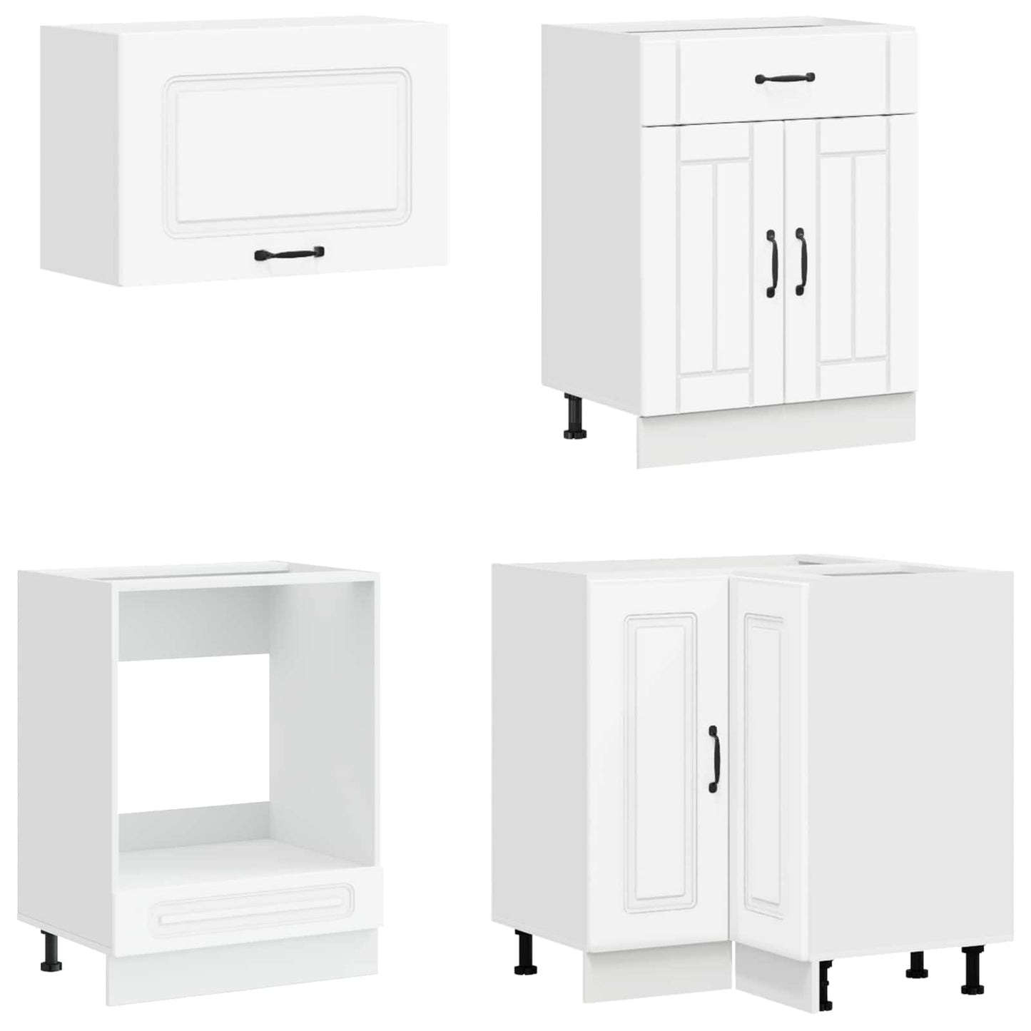 Kitchen Unit KALMAR 8 pcs White Engineered Wood