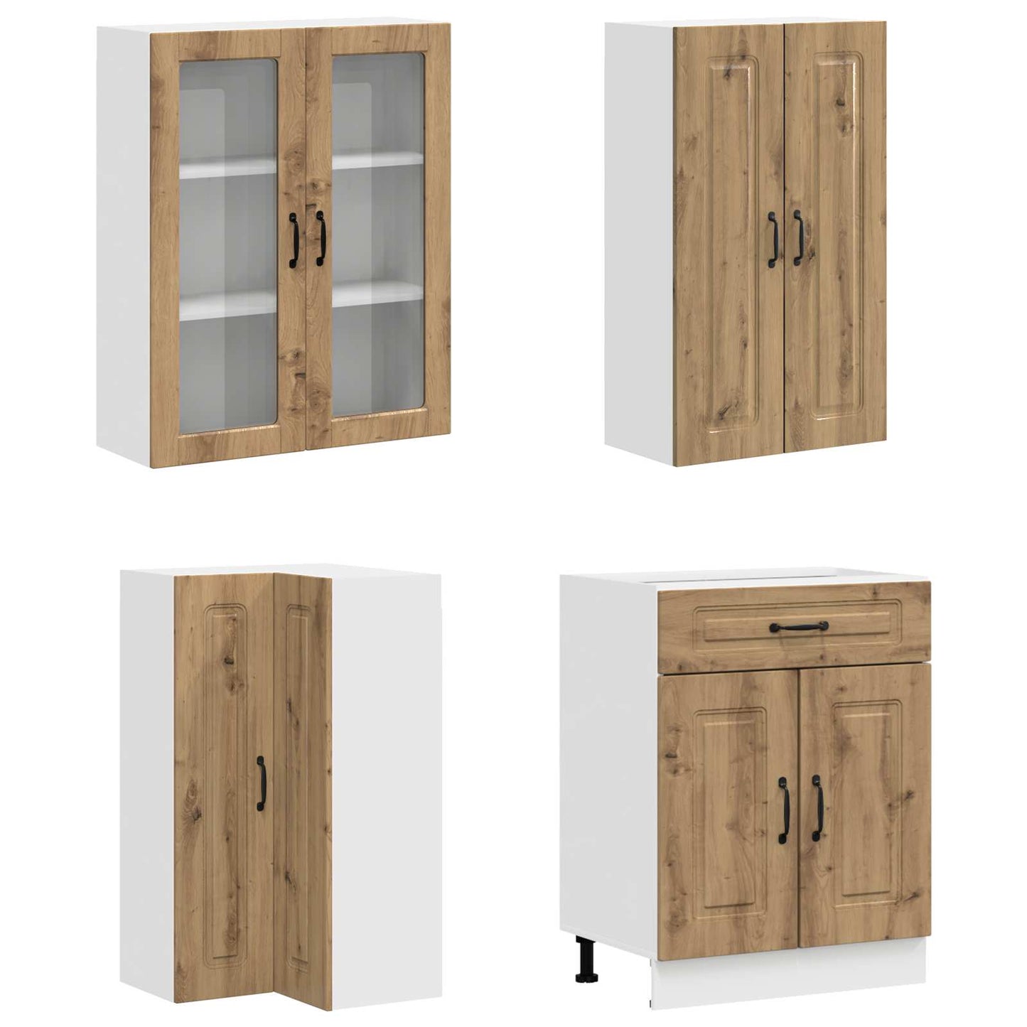 Kitchen Unit KALMAR 8 pcs Artisan Oak Engineered Wood
