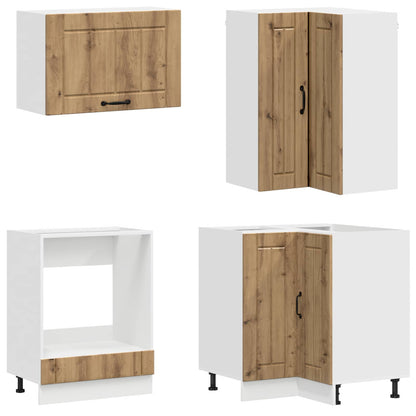 Kitchen Unit LUCCA 8 pcs Artisan Oak Engineered Wood