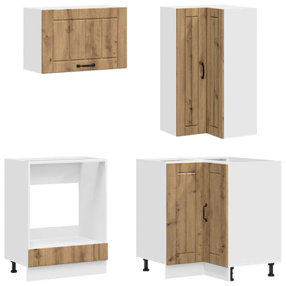 Kitchen Unit LUCCA 8 pcs Artisan Oak Engineered Wood