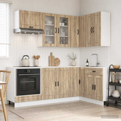 Kitchen Unit PORTO 8 pcs Sonoma Oak Engineered Wood