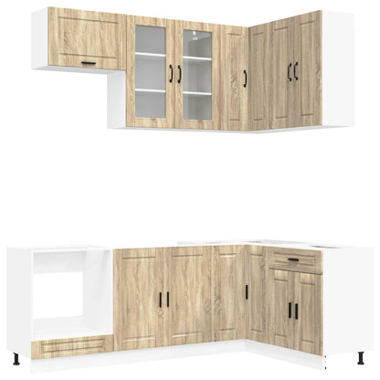 Kitchen Unit PORTO 8 pcs Sonoma Oak Engineered Wood