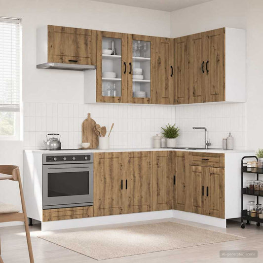 Kitchen Unit PORTO 8 pcs Artisan Oak Engineered Wood