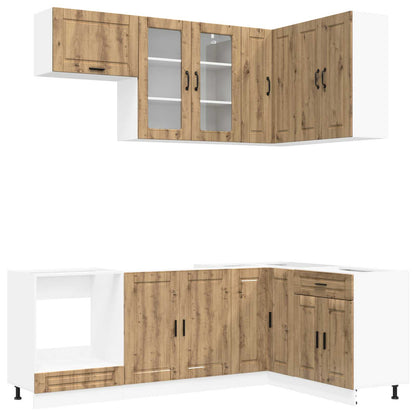 Kitchen Unit PORTO 8 pcs Artisan Oak Engineered Wood