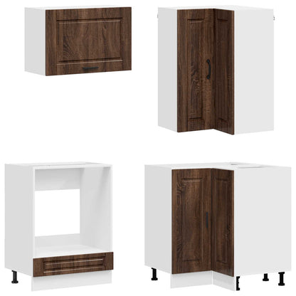 Kitchen Unit PORTO 8 pcs Brown Oak Engineered Wood
