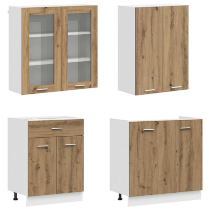 Kitchen Unit LYON 8 pcs Artisan Oak Engineered Wood