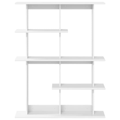 Wall Shelf White 102 x 20 x 130 cm Engineered Wood