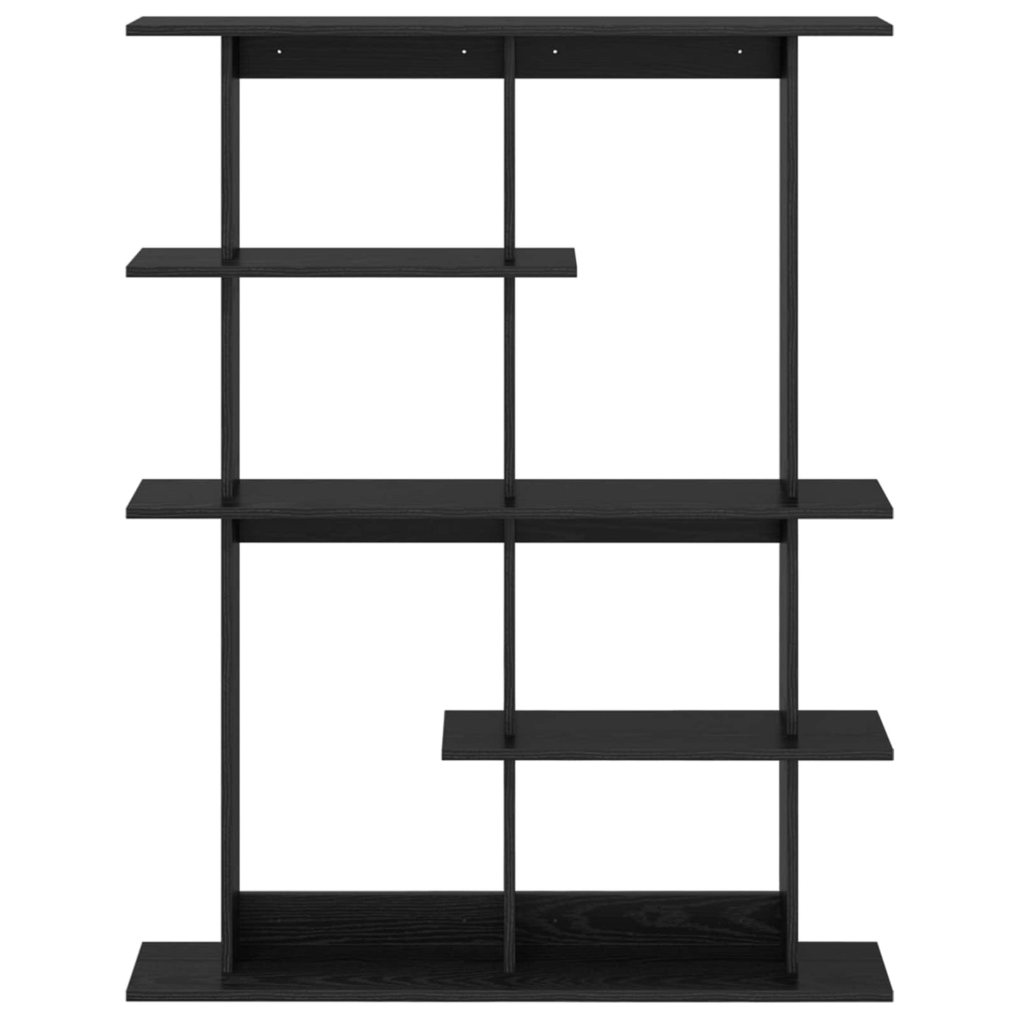 Wall Shelf Black Oak 102 x 20 x 130 cm Engineered Wood