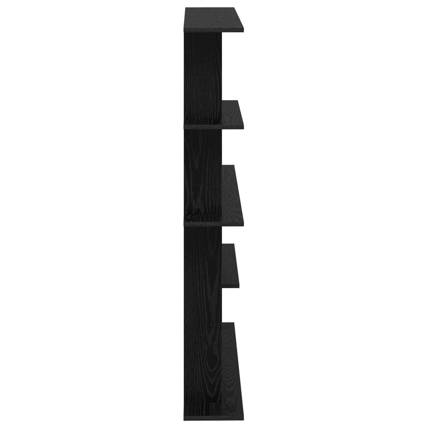 Wall Shelf Black Oak 102 x 20 x 130 cm Engineered Wood