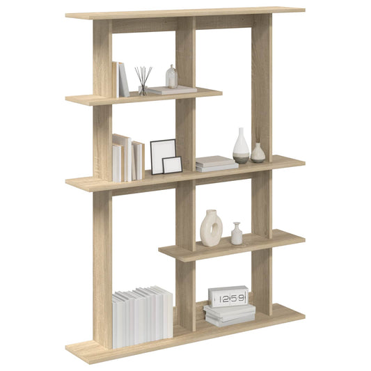 Wall Shelving Unit Brown 102 x 20 x 130 cm Engineered Wood