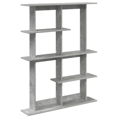 Wall Shelf Concrete Grey 102 x 20 x 130 cm Engineered Wood