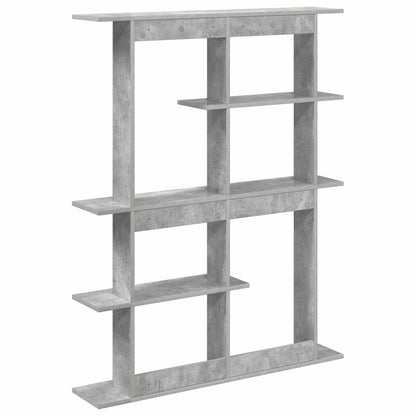 Wall Shelf Concrete Grey 102 x 20 x 130 cm Engineered Wood
