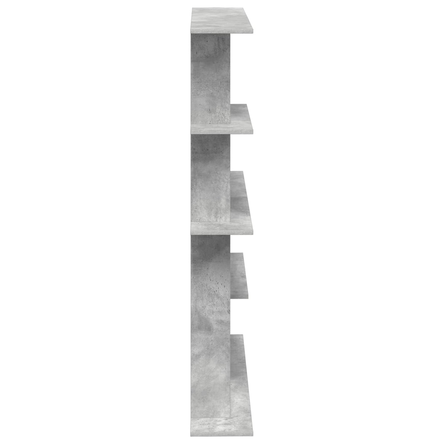 Wall Shelf Concrete Grey 102 x 20 x 130 cm Engineered Wood