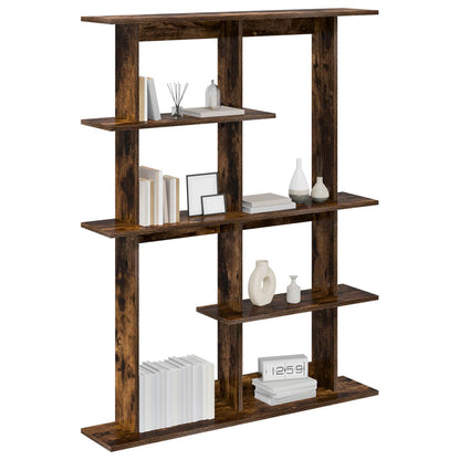 Wall Shelf Smoked Oak 102 x 20 x 130 cm Engineered Wood