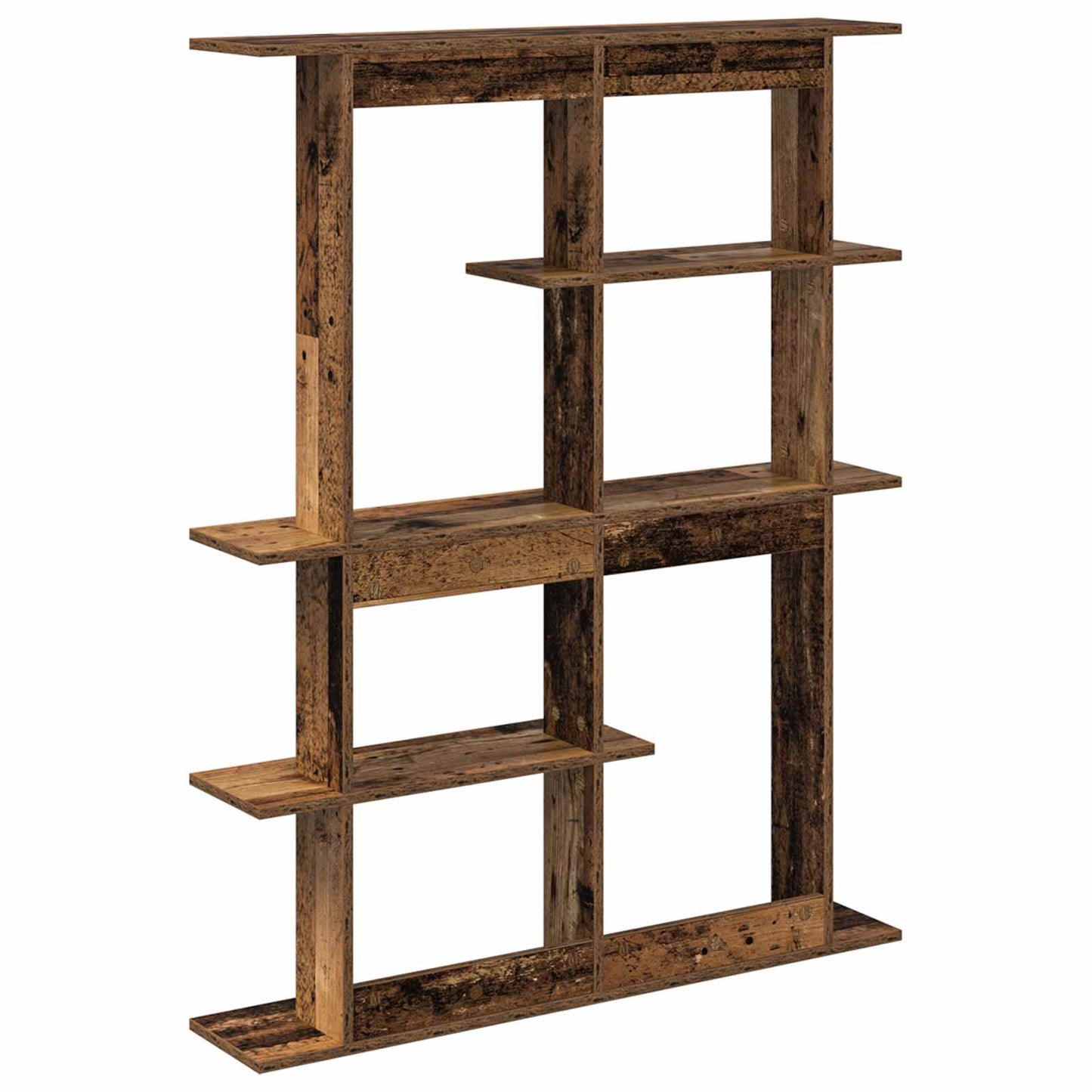 Wall Shelf Old Wood 102 x 20 x 130 cm Engineered Wood
