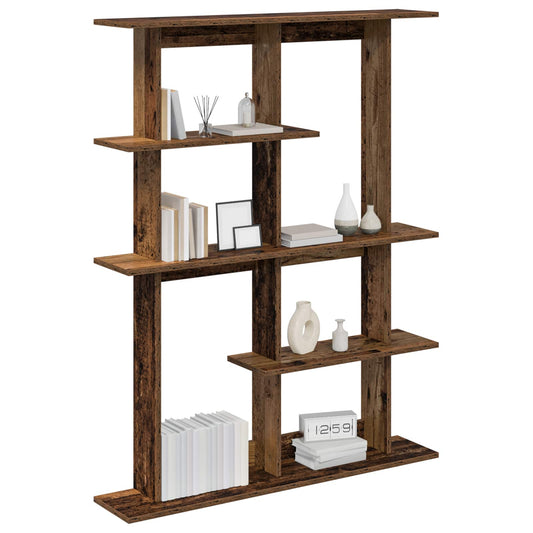 Wall Shelving Unit Brown 102 x 20 x 130 cm Engineered Wood