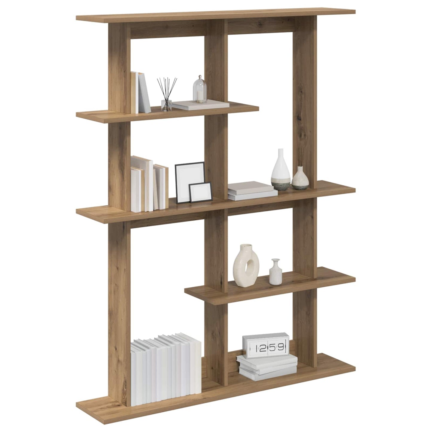 Wall Shelf Artisan Oak 102 x 20 x 130 cm Engineered Wood