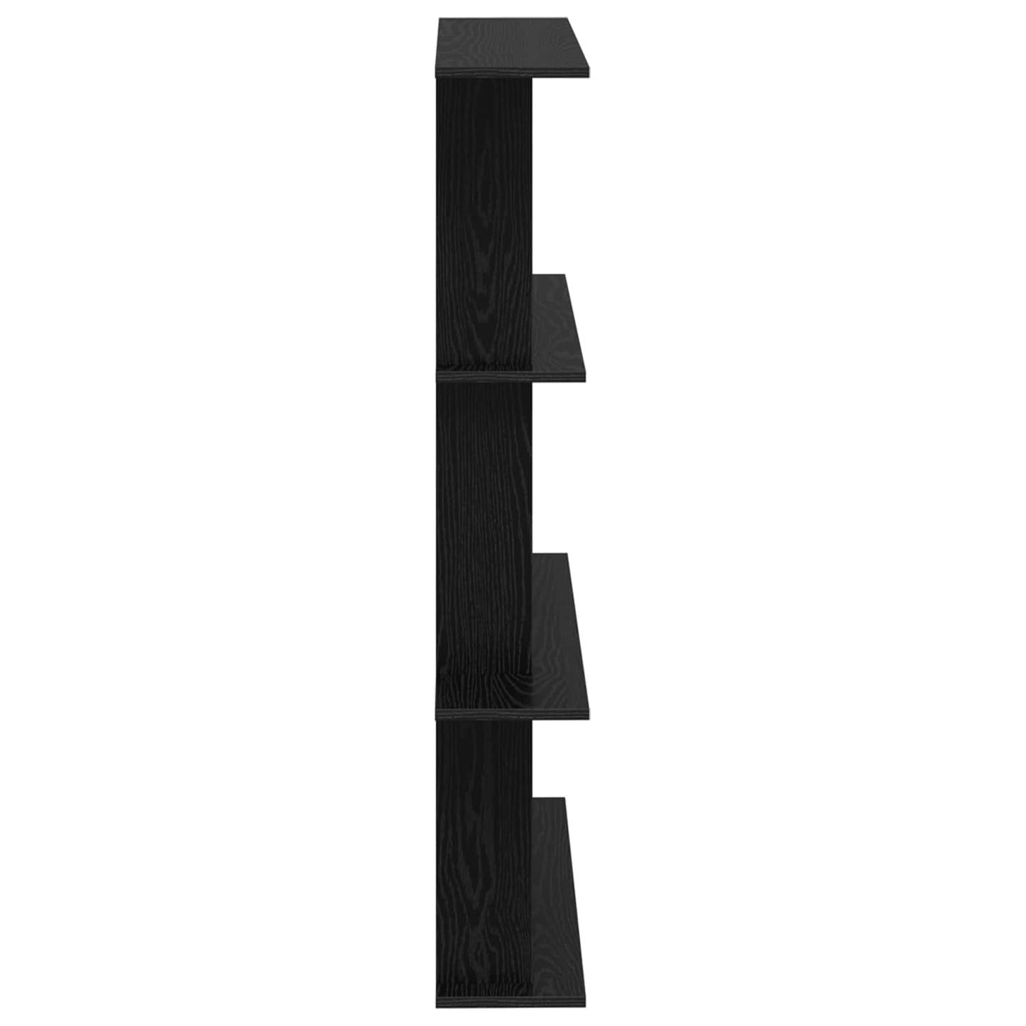 Wall Shelf Black Oak 100 x 20 x 126 cm Engineered Wood