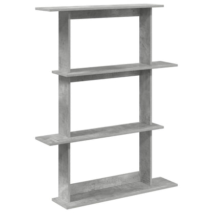 Wall Shelf Concrete Grey 100 x 20 x 126 cm Engineered Wood