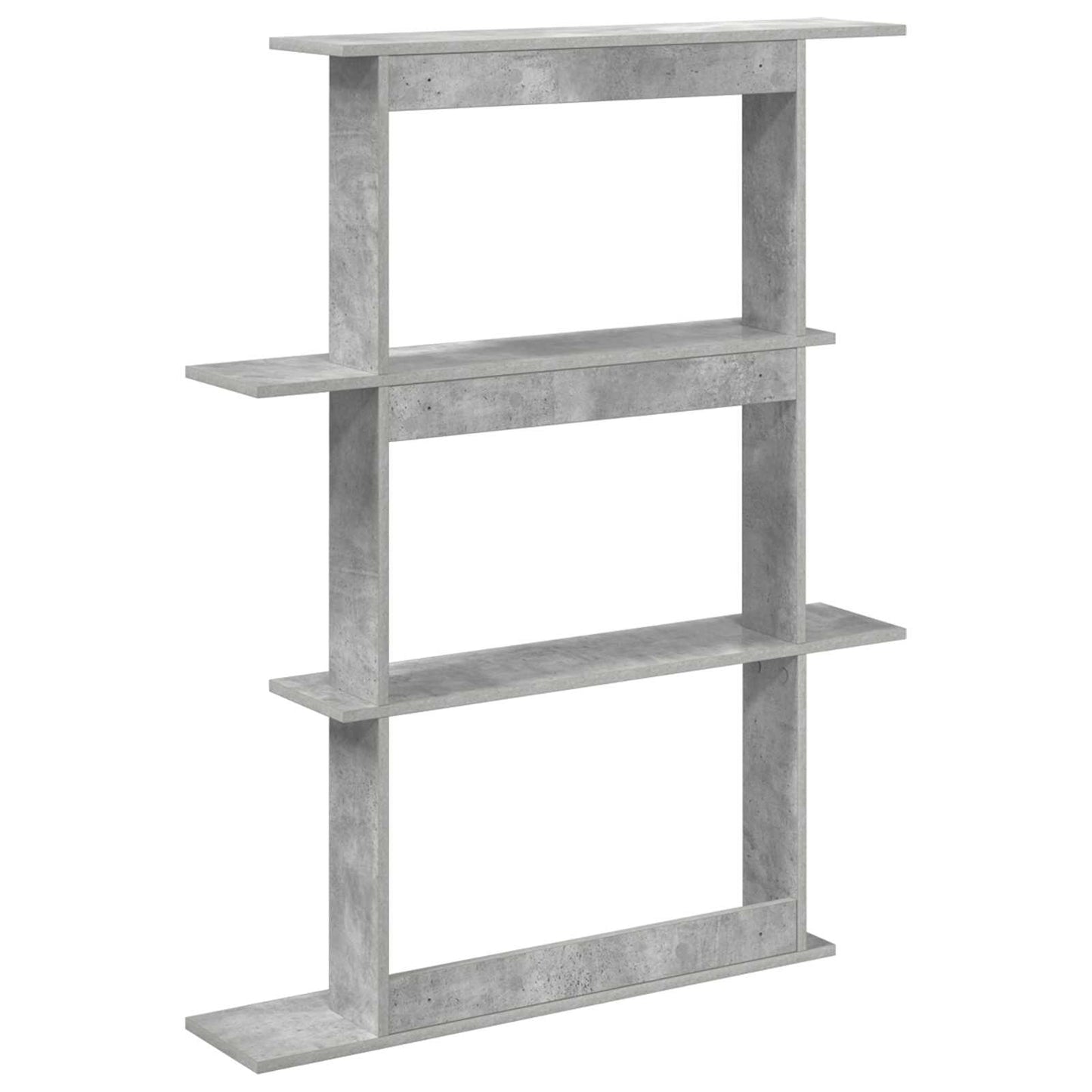 Wall Shelf Concrete Grey 100 x 20 x 126 cm Engineered Wood