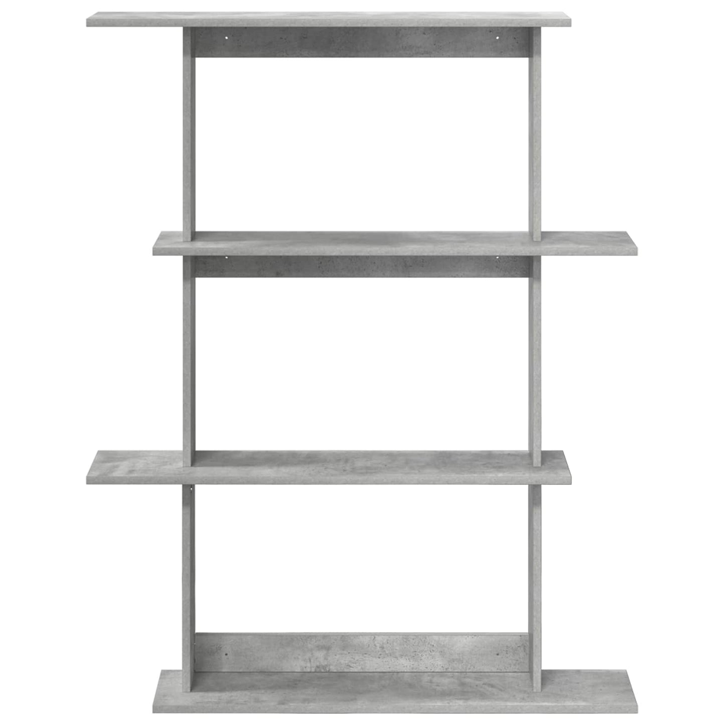 Wall Shelf Concrete Grey 100 x 20 x 126 cm Engineered Wood