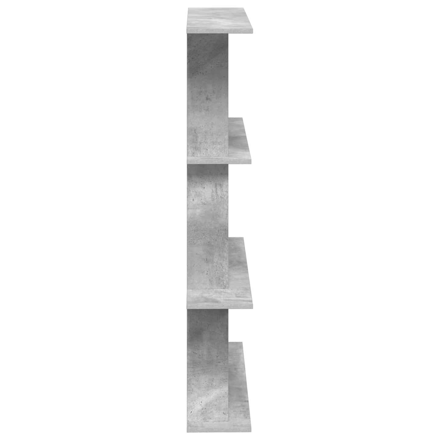 Wall Shelf Concrete Grey 100 x 20 x 126 cm Engineered Wood