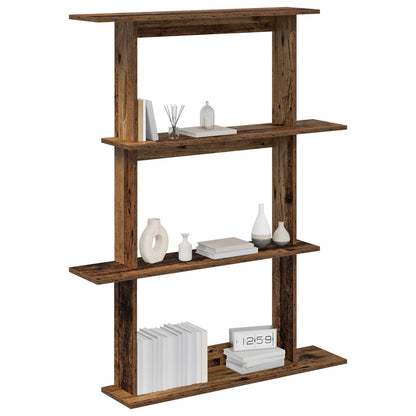 Wall Shelf Old Wood 100 x 20 x 126 cm Engineered Wood