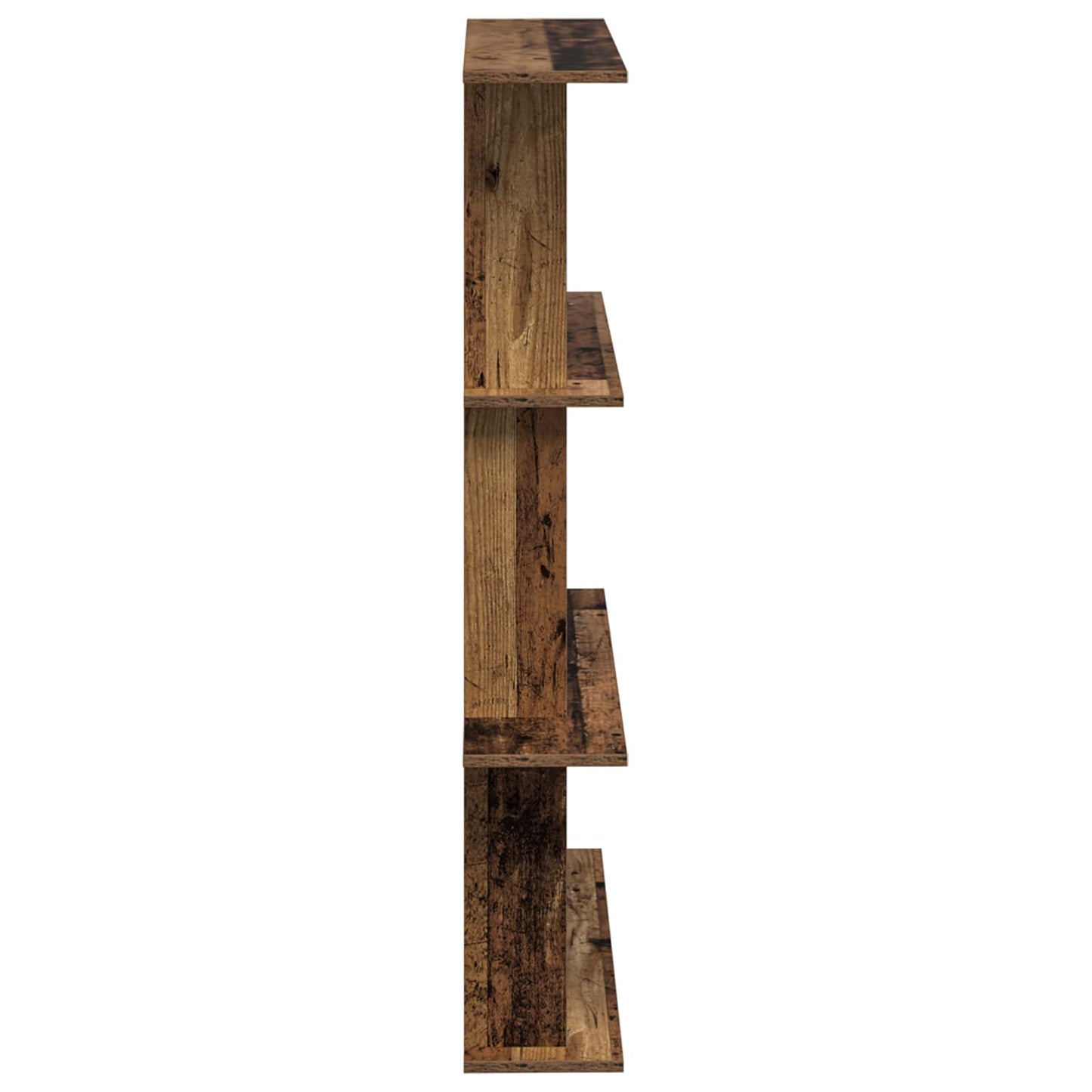 Wall Shelf Old Wood 100 x 20 x 126 cm Engineered Wood
