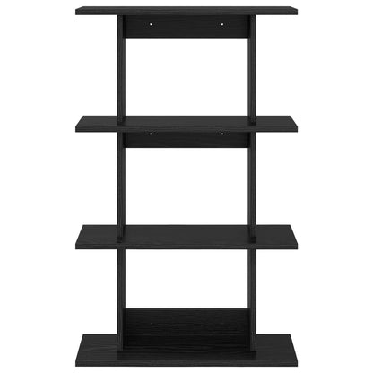 Wall Shelf Wall-Mounted Black Oak 56 x 20 x 90 cm
