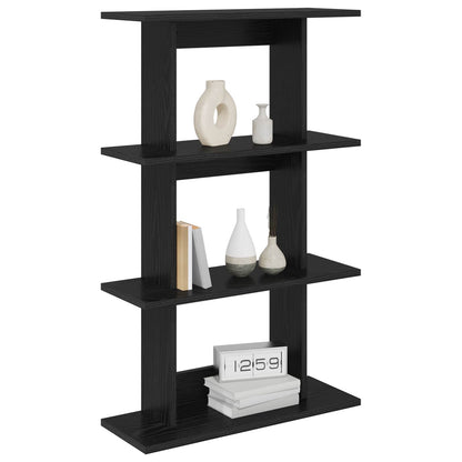 Wall Shelf Wall-Mounted Black Oak 56 x 20 x 90 cm