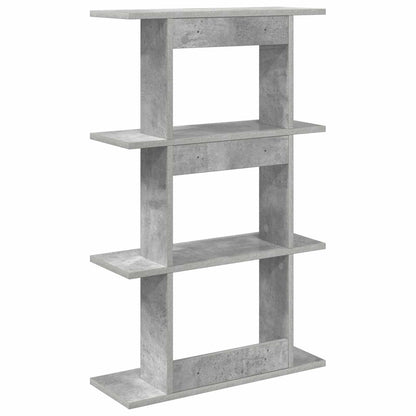 Wall Shelf Wall-Mounted Concrete Grey 56 x 20 x 90 cm