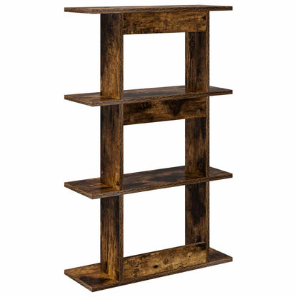 Wall Shelf Wall-Mounted Smoked Oak 56 x 20 x 90 cm