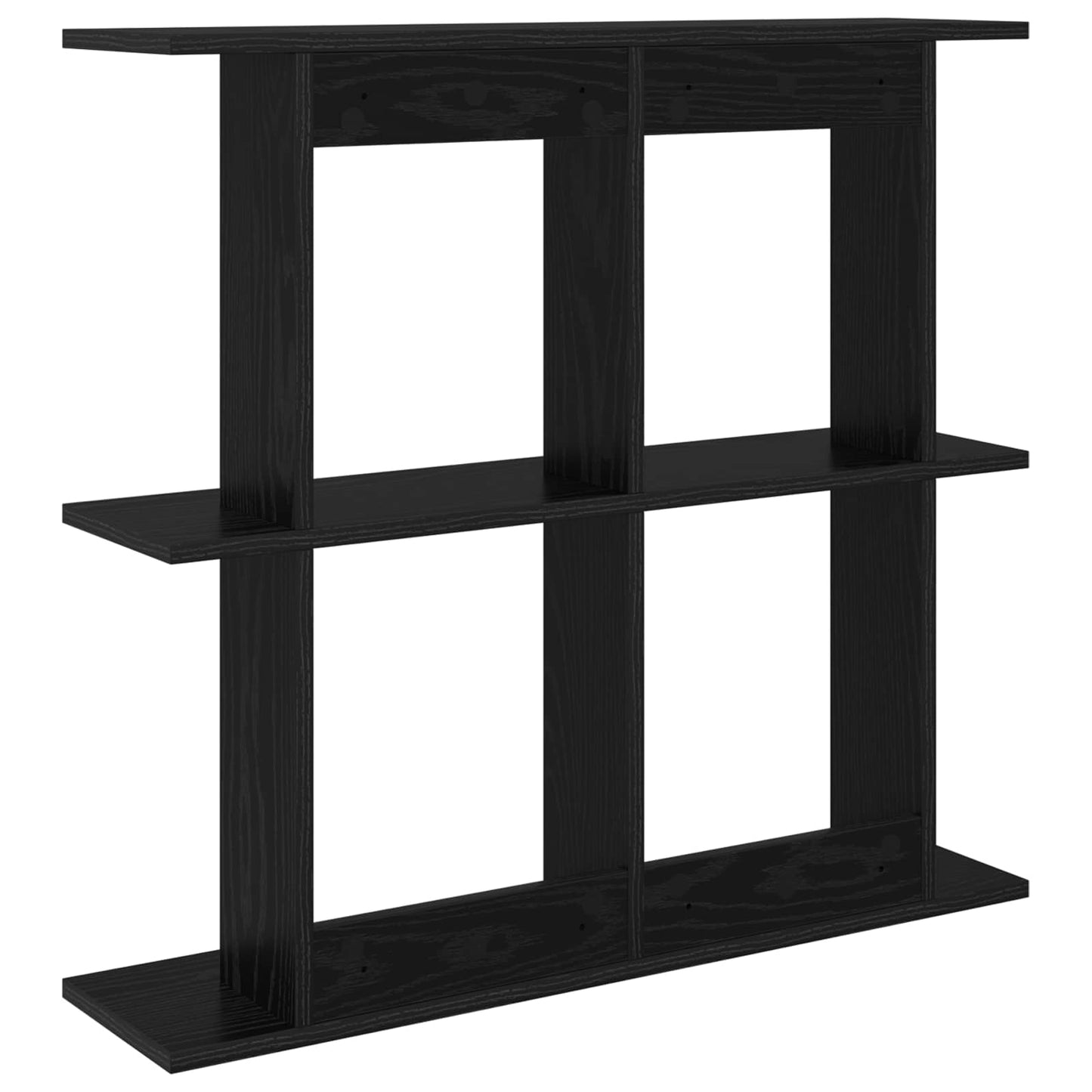 Wall Shelf Wall-Mounted Black Oak 80 x 20 x 75 cm