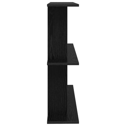 Wall Shelf Wall-Mounted Black Oak 80 x 20 x 75 cm