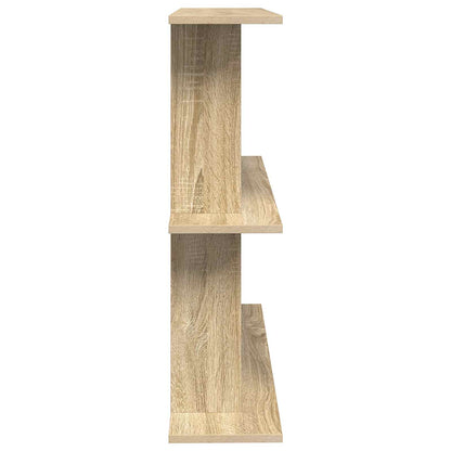 Wall Shelf Wall-Mounted Brown 80 x 20 x 75 cm Engineered Wood