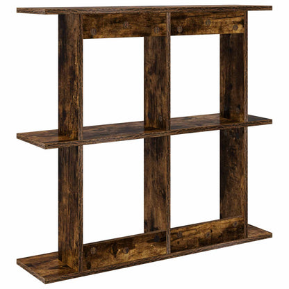 Wall Shelf Wall-Mounted Smoked Oak 80 x 20 x 75 cm