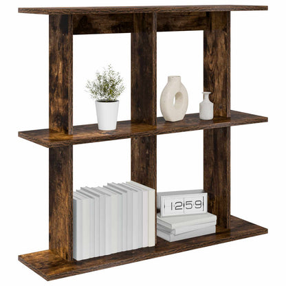Wall Shelf Wall-Mounted Smoked Oak 80 x 20 x 75 cm